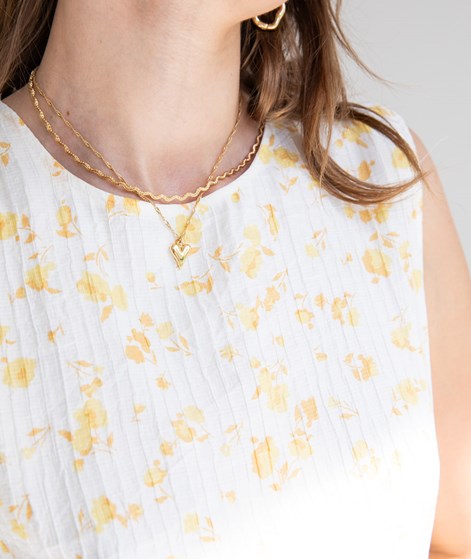 MSCH COPENHAGEN MSCHFalisha Kleid Gelb gemustert