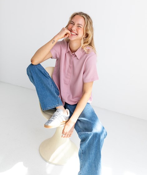 KAUF DICH GLÜCKLICH Bluse Rosa aus Lyocell (TENCEL™)