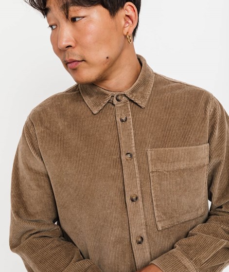 KAUF DICH GLÜCKLICH Cord Hemd Beige aus Bio-Baumwolle
