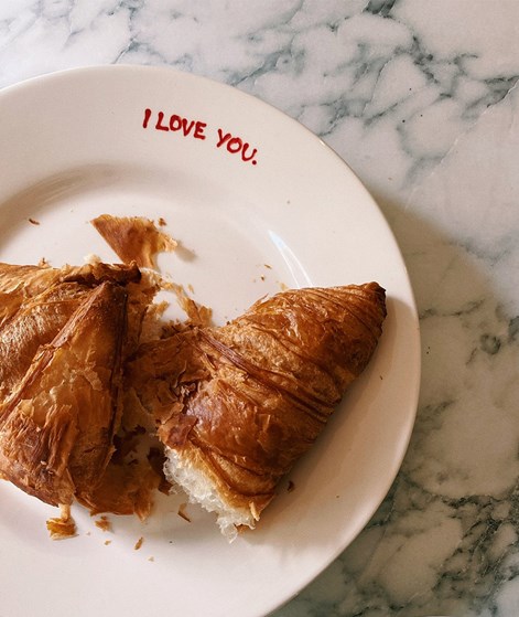 ANNA + NINA I love you Breakfast Teller