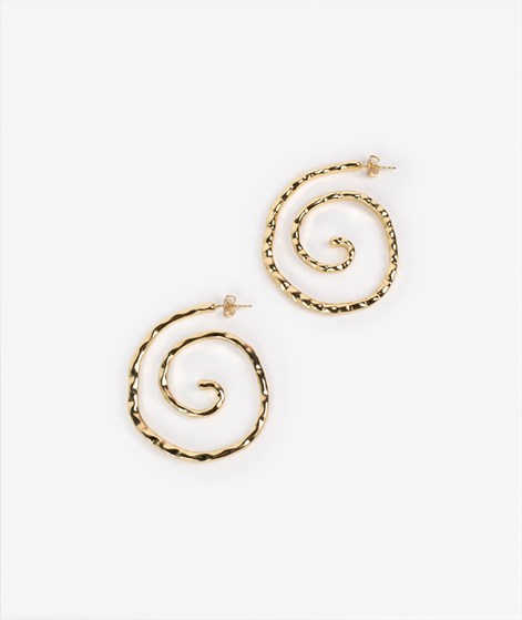 EBBA Große Spiral Ohrringe Gold