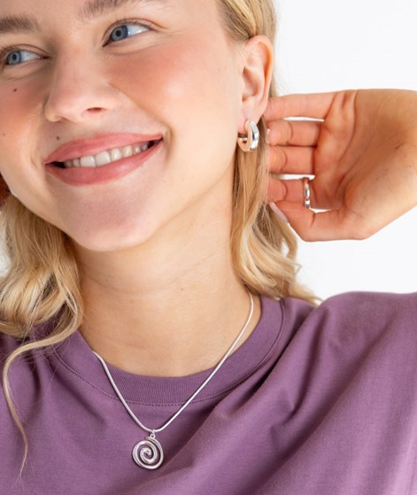 KAUF DICH GLÜCKLICH Ohrringe Chunky Silber