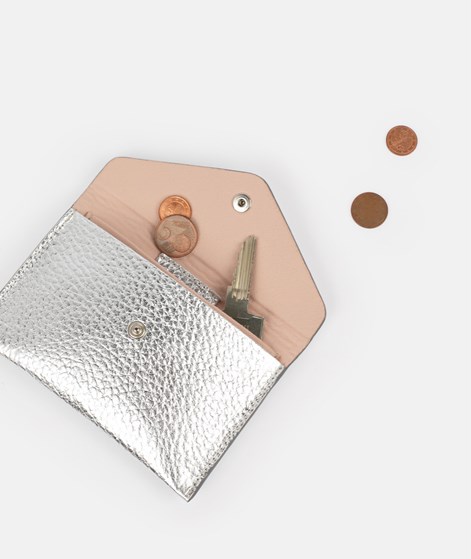 KAUF DICH GLÜCKLICH Geldbörse Silber