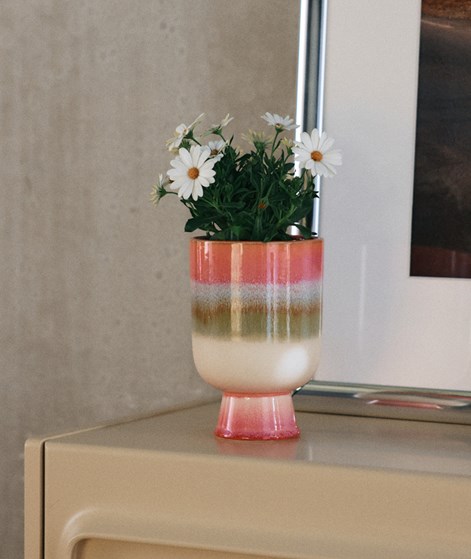 HKLIVING Retro (13x19,5cm) Blumentopf mehrfarbig