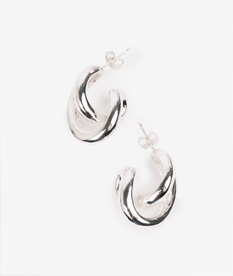 EBBA Ohrringe Verschlungenes Design Silber