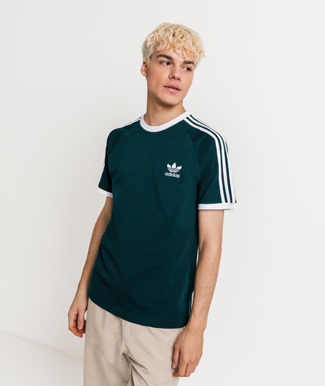 ADIDAS 3-Stripes T-Shirt Petrolgrün