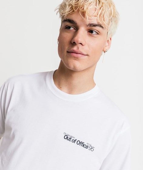 ON VACATION Out of Office T-Shirt Weiß