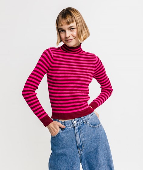 KAUF DICH GLÜCKLICH Pullover Bordeaux Pink