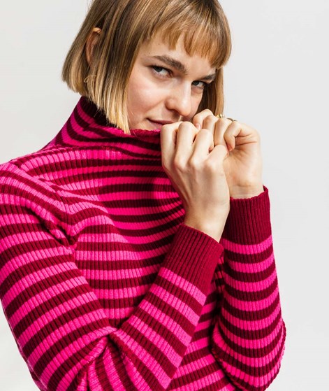 KAUF DICH GLÜCKLICH Pullover Bordeaux Pink