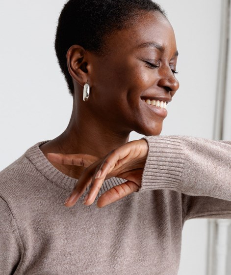 VILA VIRil O-Neck Pullover Hellbraun