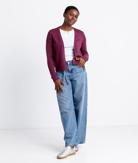 VILA VIRil Short Cardigan Dunkelrot