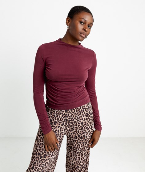 YAS YASLysa Longsleeve Dunkelrot