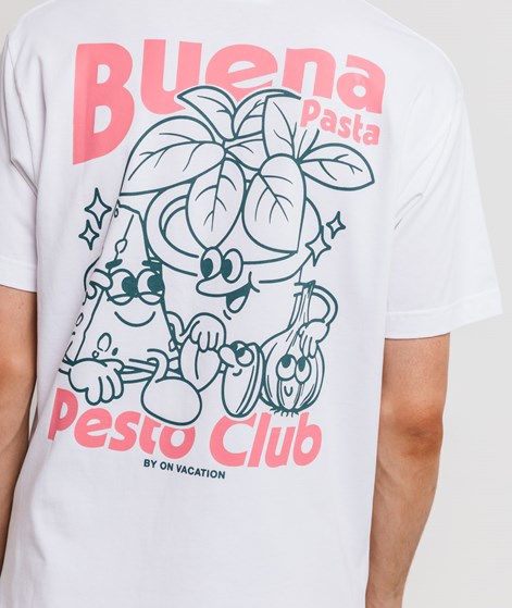 ON VACATION Pesto Club T-Shirt Weiß