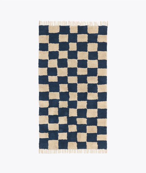 FERM LIVING Mara Teppich (80x150) Creme Blau
