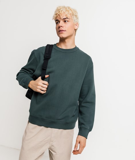 KAUF DICH GLÜCKLICH Sweater Dunkelgrün aus Bio-Baumwolle