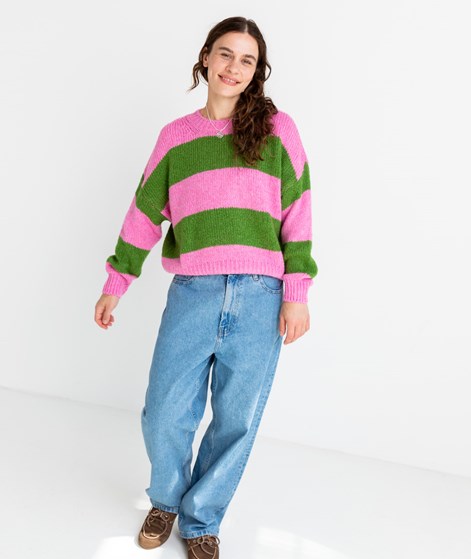 KAUF DICH GLÜCKLICH Pullover Pink Grün