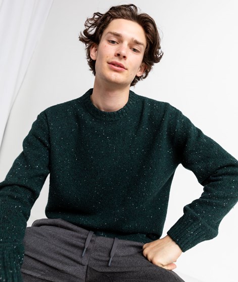 KAUF DICH GLÜCKLICH Pullover Dunkelgrün aus recycelter Wolle