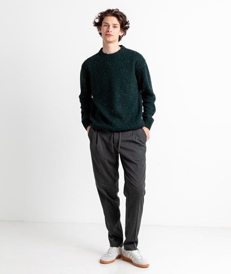 KAUF DICH GLÜCKLICH Pullover Dunkelgrün aus recycelter Wolle