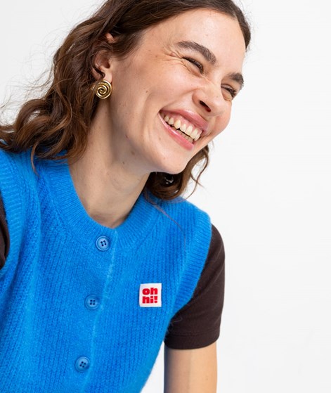 KAUF DICH GLÜCKLICH Oh hi! Strickweste Blau