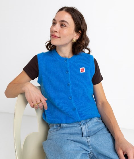 KAUF DICH GLÜCKLICH Oh hi! Strickweste Blau
