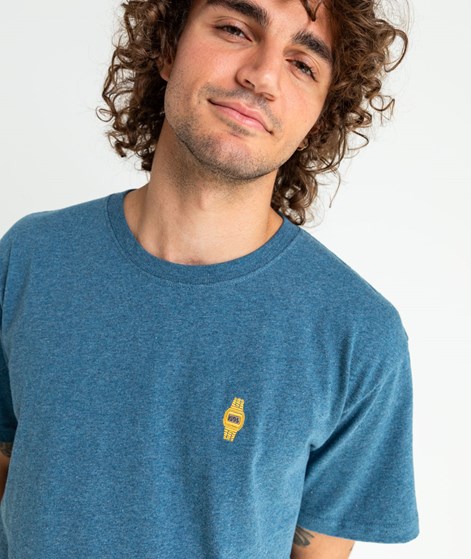 REVOLUTION Loose T-Shirt Blau