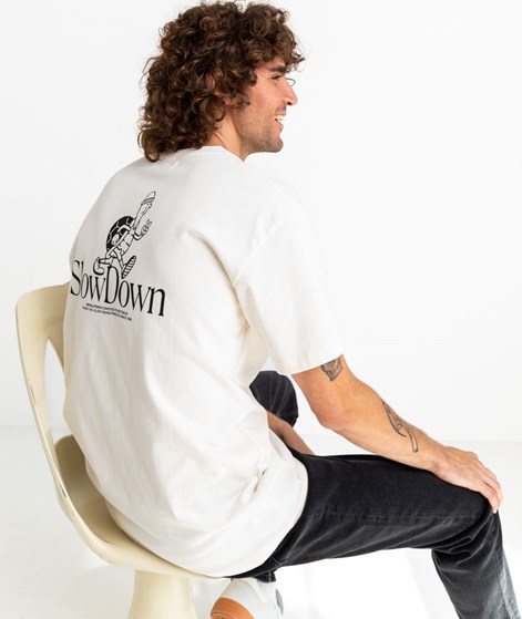 REVOLUTION Printed T-Shirt Cremeweiß