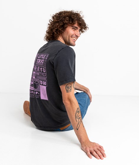 NOWADAYS Menu Print T-Shirt Schwarz