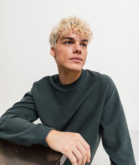 KAUF DICH GLÜCKLICH Sweater Khaki aus Bio-Baumwolle