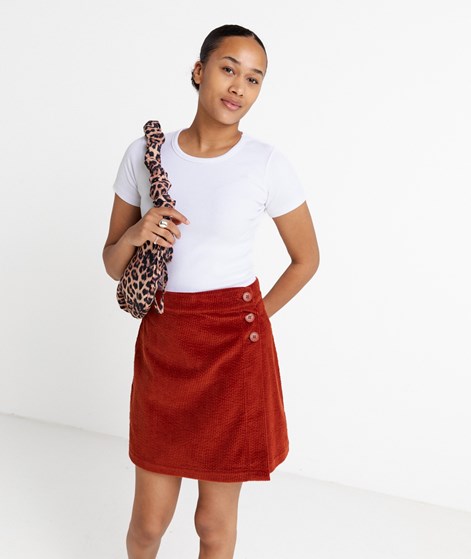 KAUF DICH GLÜCKLICH Rock Rostbraun aus Bio-Baumwolle