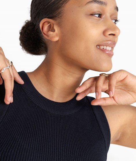 JAN N JUNE Garda Knit Top Mitternachtsblau