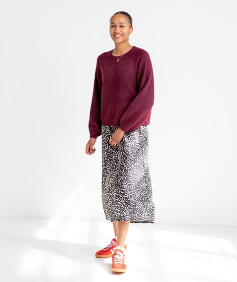 VILA VISapna O-Neck Pullover Weinrot