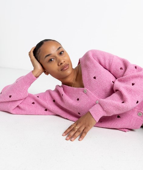 YAS YASBow Cardigan Pink