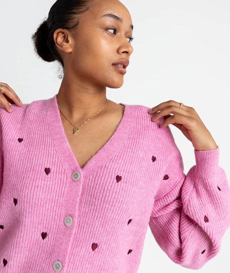 YAS YASBow Cardigan Pink