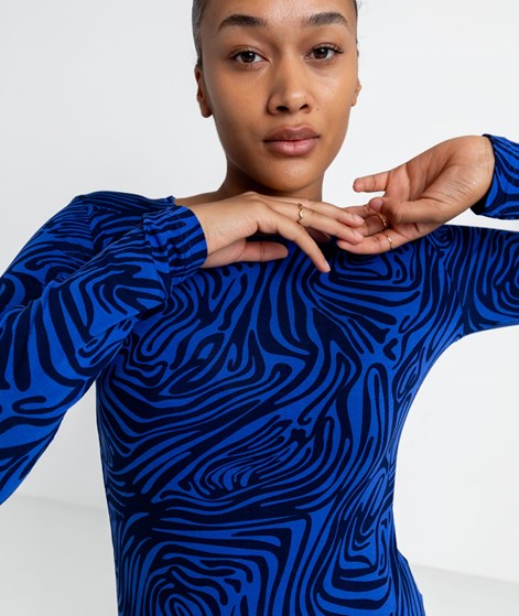 KAUF DICH GLÜCKLICH Longsleeve Abstrakt gemustert aus Viskose (LENZING™ ECOVERO™)