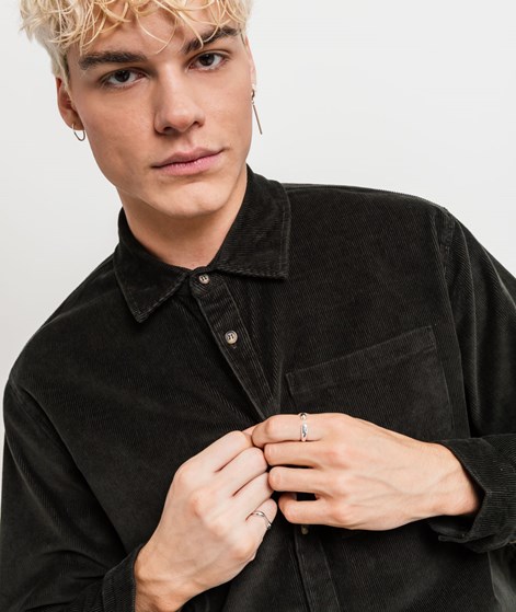 KAUF DICH GLÜCKLICH Hemd Dunkelgrün aus Bio-Baumwolle