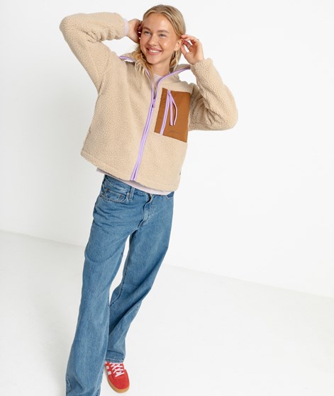 SELFHOOD Pocket Teddy Jacke Beige