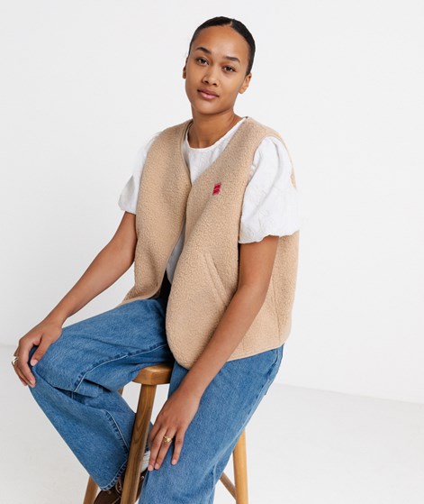 KAUF DICH GLÜCKLICH Oh hi! Weste Beige