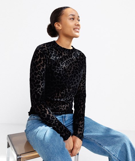 KAUF DICH GLÜCKLICH Longsleeve Schwarz Leo