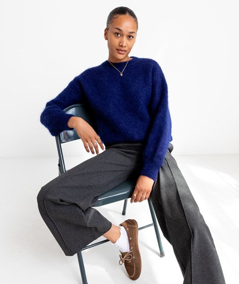 KAUF DICH GLÜCKLICH Hose Dunkelgrau Ziernaht