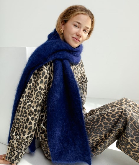 KAUF DICH GLÜCKLICH Schal Dunkelblau