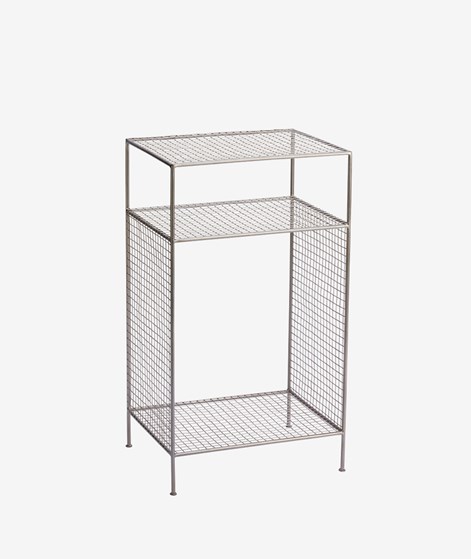 MADAM STOLTZ Stehendes Eisen Regal (40x30x69cm) Silber