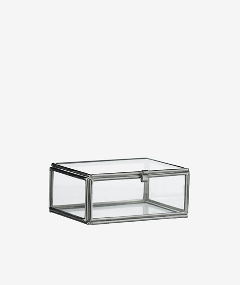 MADAM STOLTZ Rechteckige Glas Box Transparent