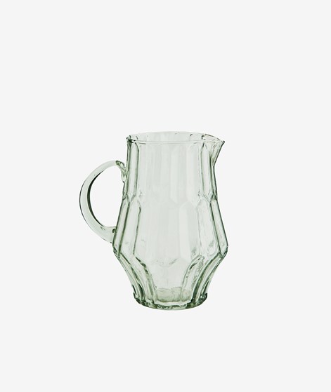 MADAM STOLTZ Glas Kanne Grünlich Transparent