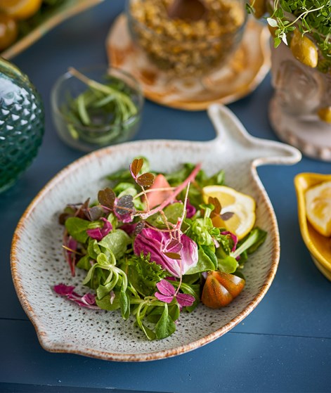 BLOOMINGVILLE Fleur Servierplatte Grau