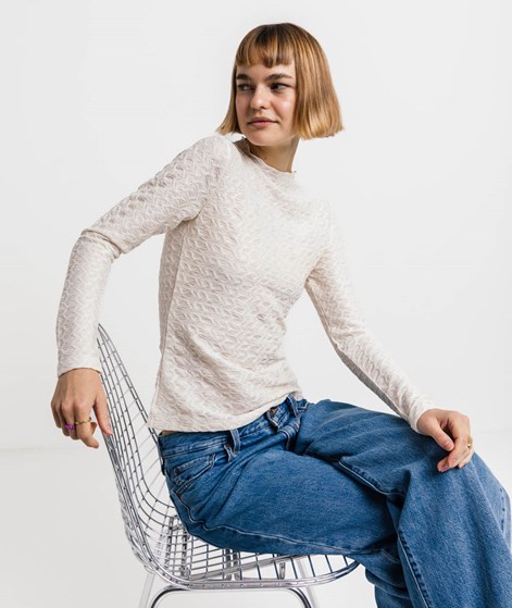 VILA VISagara Longsleeve Cremeweiß