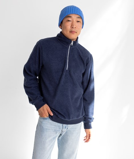 KAUF DICH GLÜCKLICH Sweater Blau aus recyceltem Polyester