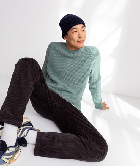 NOWADAYS Half Stitch Raglan Pullover Mintgrün