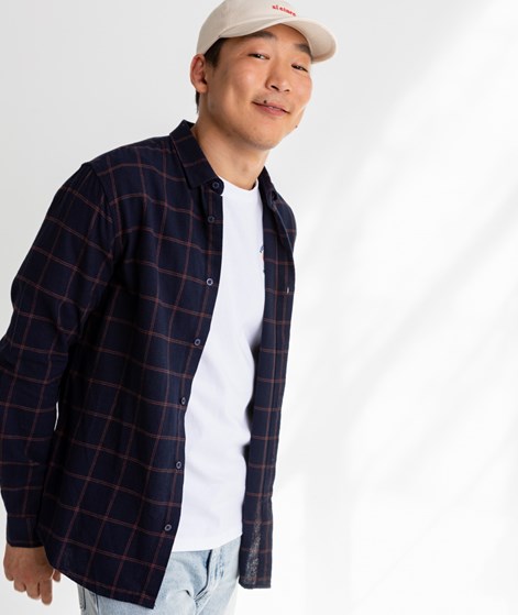 NOWADAYS Kent Check Hemd Blau