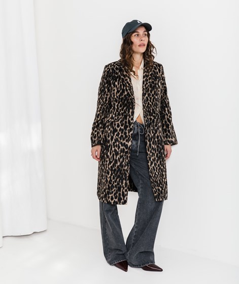 VILA VISimba Wintermantel Leopardenmuster