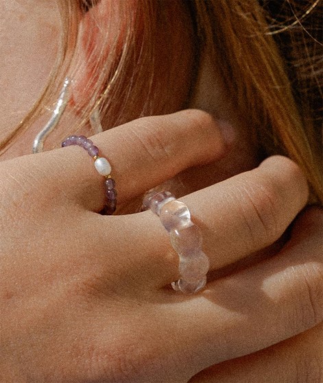 EBBA Ring Transparent Weiß